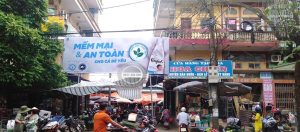Quảng cáo tại chợ Vĩnh Phúc