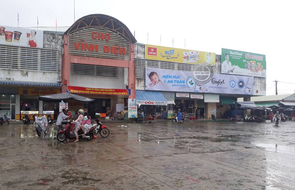 Quảng cáo Pano chợ Quảng Nam của Comfort
