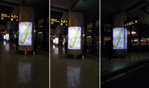 biển hộp đèn ở sân bay